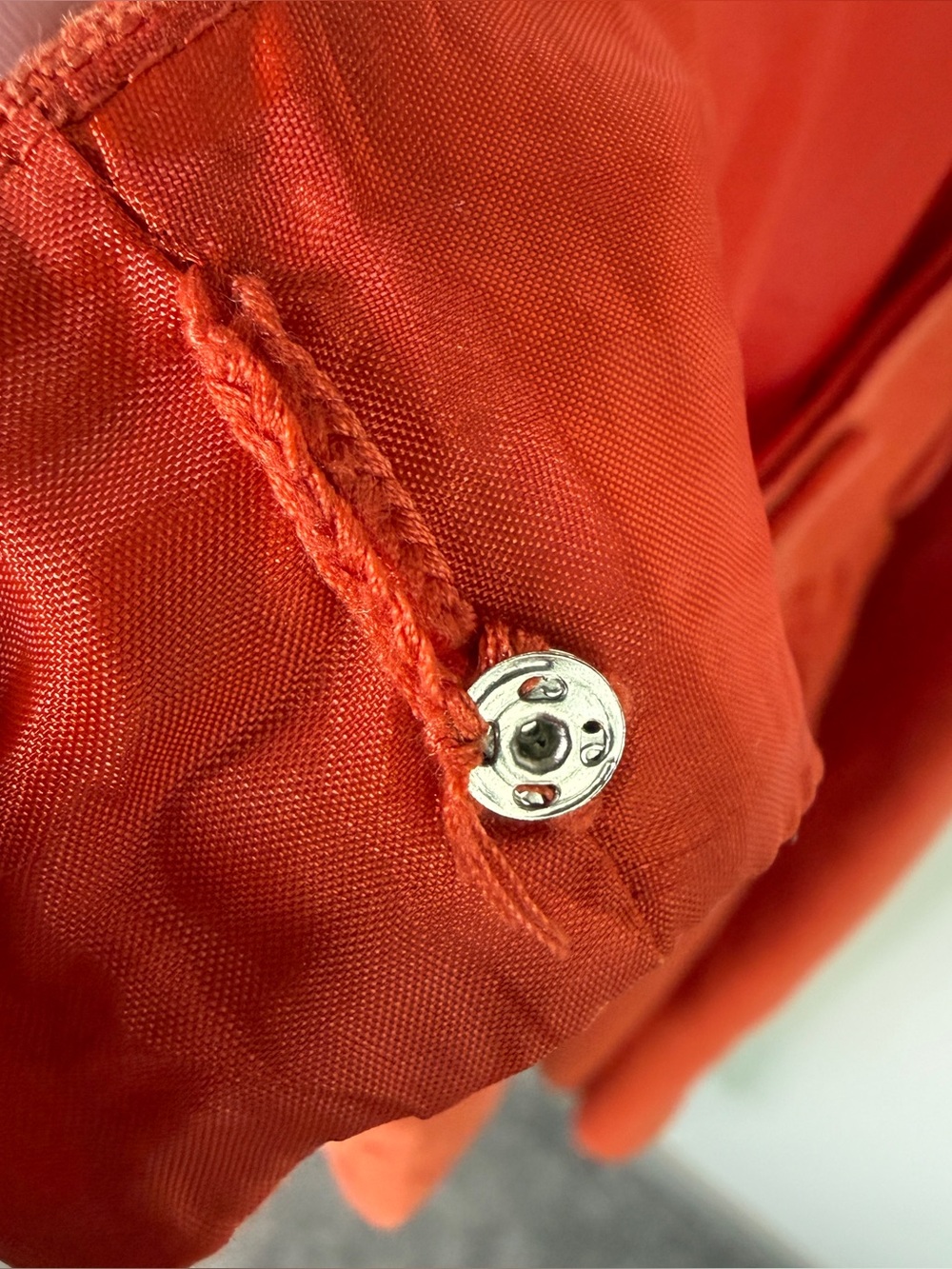 Vintage Talbots Orange Irish Linen Sleeveless Shift Dress Coastal Vacation 8 - Picture 6 of 8